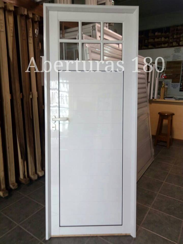 Puerta aluminio  36 modelo "E" 0.80 X 2.00.