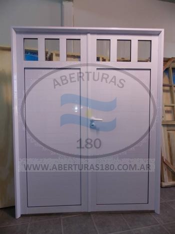 Portn de 36 Modelo F con revestimiento y dos vidrios.